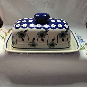 Vintage Butter Dish By Manufaktura Boleslawcu In Poland